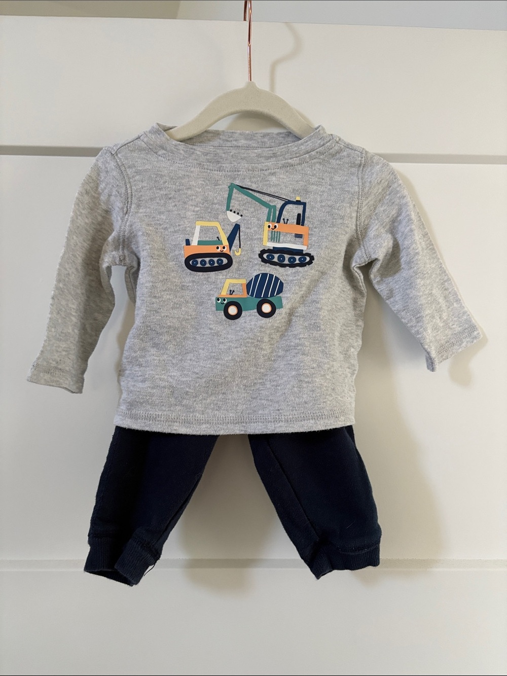 First Impressions Baby Boy Set Long-Sleeve Top with Matching Pants 3-6 Months